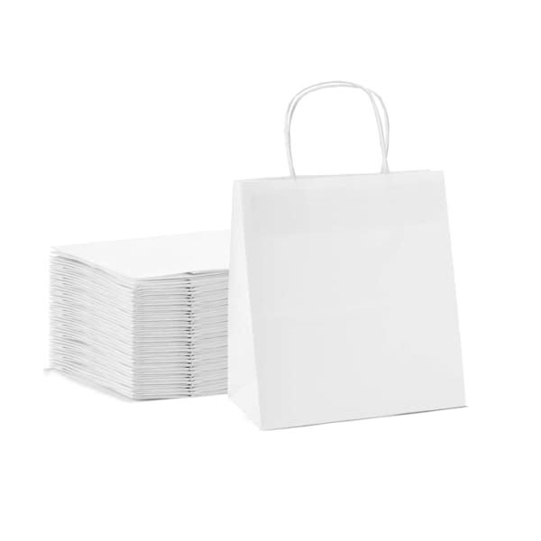 Shopping White Paper Bags Goecorev 8451